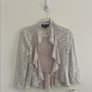 Vintage Connected Apparel Lace Floral Sweater Cardigan Victorian Bohemian Fairy‎